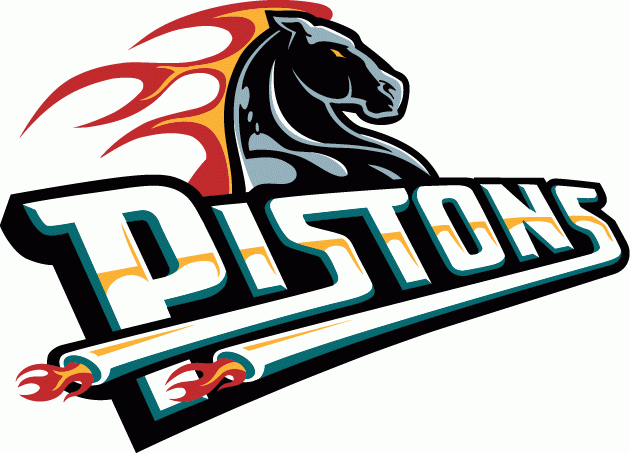 Detroit Pistons 1996-2001 Wordmark Logo t shirts iron on transfers v2